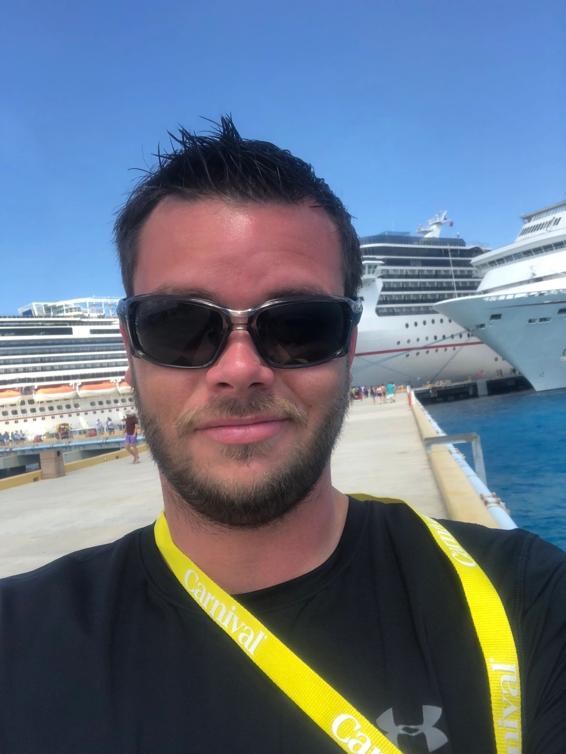 Craig enjoying a cruise ship voyage