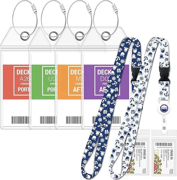 Durable cruise luggage tag holders