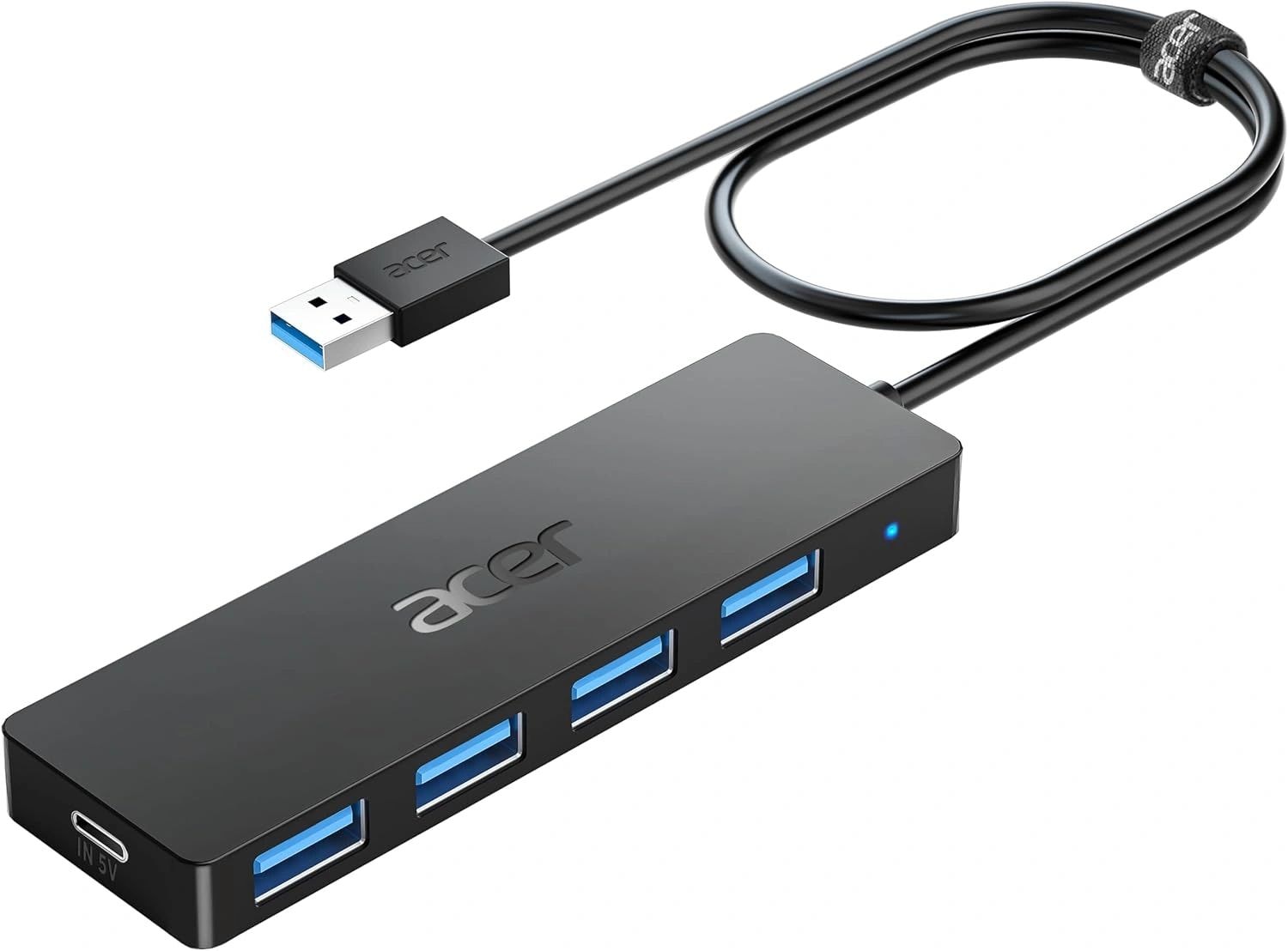 Compact USB hub for travel