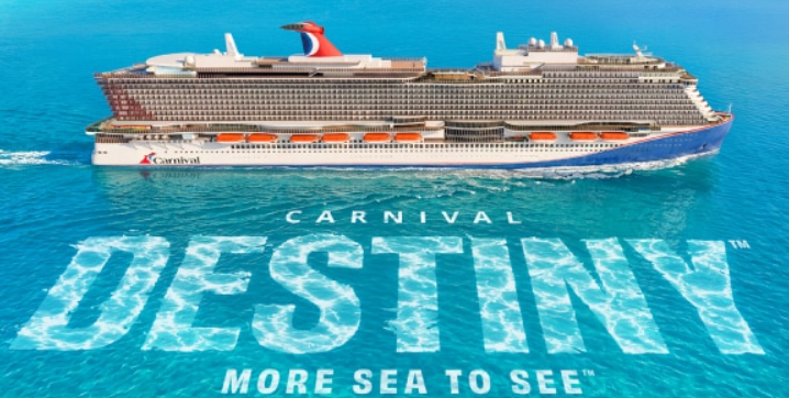 Carnival Destiny — luxury cruise ship docked at harbour