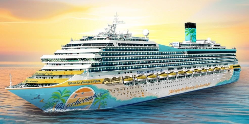 Margaritaville at Sea Beachcomber cruise ship sailing ocean